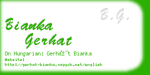 bianka gerhat business card